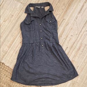 Stylish Gray Sleeveless Dress